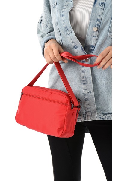 Sanmorris Kadın 3 Gözlü Paraşüt Kumaş Ayarlanabilir Çapraz Askılı Çanta fiyatları