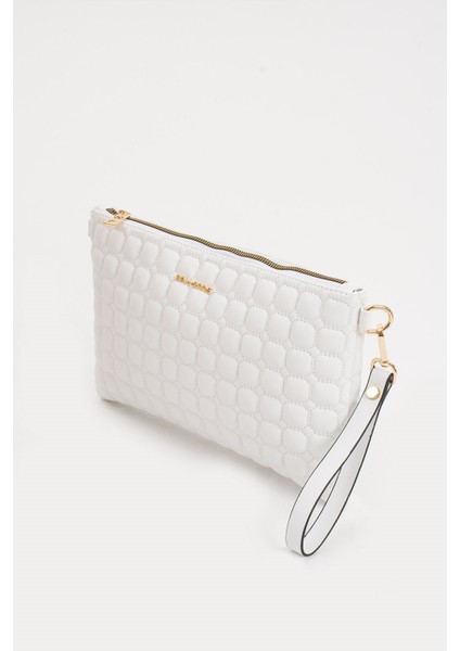 Sanmorris Kadın Suni Deri Mozaik Desen Ayarlanabilir Çapraz ve El Askılı Portföy, Clutch Çanta fırsatları