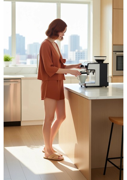 Kadın Müslin Fiyonk Detaylı Ev Giyim Takımı Fonksiyonel Dayanıklı Kaliteli Konforlu Modern indirimleri