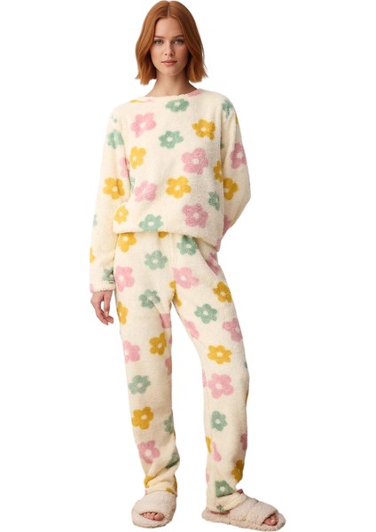 Kadın Ayıcıklı Wellsoft Pijama Takımı Fonksiyonel Dayanıklı Kaliteli Konforlu Estetik Spor fırsatları