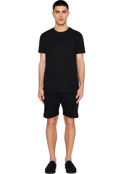 Erkek Waffle Örme Bisiklet Yaka Kısa Kollu Pijama Takımı Fonksiyonel Dayanıklı Kaliteli Şık fırsatları