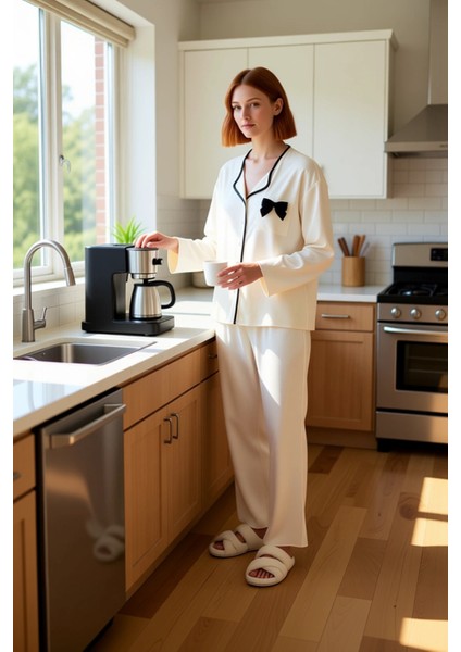 Kadın Viskoz Dokuma Gömlek ve Pantolon Pijama Takımı Fonksiyonel Dayanıklı Kaliteli Modern fiyatları