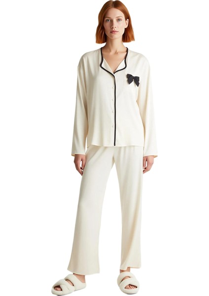 Kadın Viskoz Dokuma Gömlek ve Pantolon Pijama Takımı Fonksiyonel Dayanıklı Kaliteli Modern fırsatları