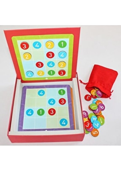 Dikkat Atölyesi Levelup! Sayılar Manyetik Sudoku 4x4 - 6x6 Eğitici İçerik ile Matematik Oyunları modelleri
