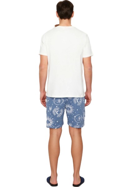 Erkek Galaksi Desenli Pamuklu Pijama Takımı Fonksiyonel Dayanıklı Kaliteli Konforlu Modern indirimleri