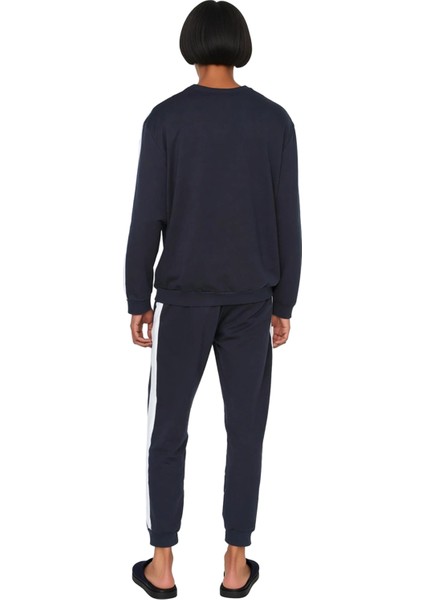 Erkek Yan Şeritli Bisiklet Yaka Örme Pijama Takımı Fonksiyonel Dayanıklı Kaliteli Konforlu indirimleri