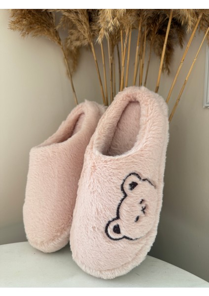 Modern Peluş Ekstra Hafif Kadın Ev Terliği Pembe fiyatları