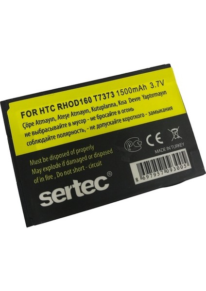HTC T7373 Touch pro 2 / RHOD160 Uyumlu Batarya