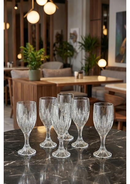 Modern Desenli Şık Kahve Yanı Bardağı – Kristal Görünümlü Cam Kadeh, Kahve Sunum Bardağı 6AD-200 ml fiyatları