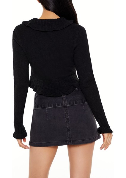 Fırfır Yaka Detaylı Hırka indirimleri