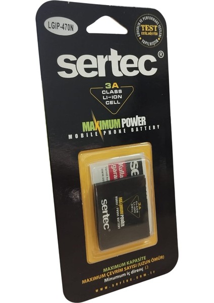 LG GD580 / LGIP-470N Uyumlu Batarya