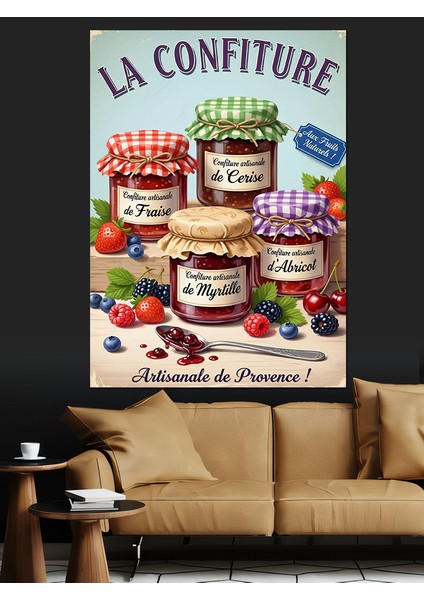 Ev Yapımı Reçel Kavanozları Dekoratif Kanvas - Mdf Ahşap Tablo fiyatları