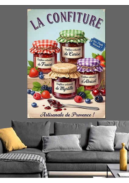 Ev Yapımı Reçel Kavanozları Dekoratif Kanvas - Mdf Ahşap Tablo indirimleri