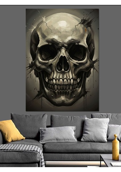 Kurukafa Siyah Beyaz Sanat Dekoratif Kanvas - Mdf Ahşap Tablo