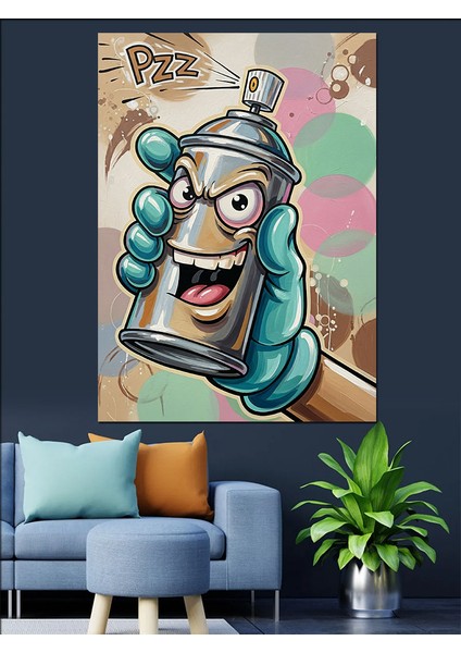 Konserve Sprey Boya Adam Dekoratif Kanvas - Mdf Ahşap Tablo fiyatları