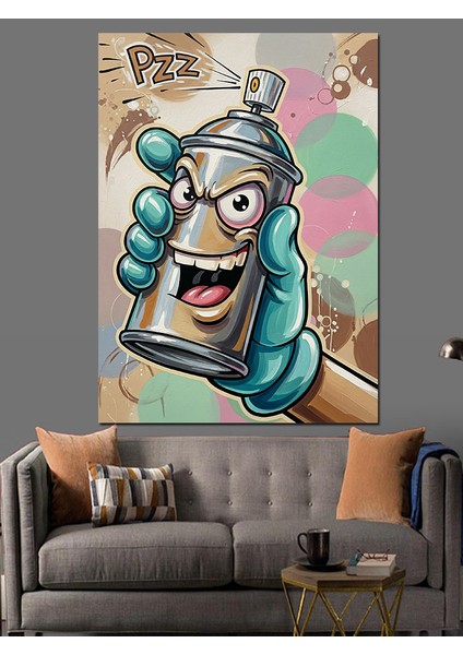 Konserve Sprey Boya Adam Dekoratif Kanvas - Mdf Ahşap Tablo modelleri