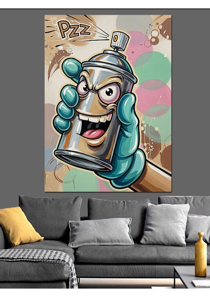 Konserve Sprey Boya Adam Dekoratif Kanvas - Mdf Ahşap Tablo fırsatları