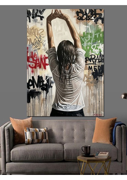 Kadın Sırtı Sanatsal Durma Dekoratif Kanvas - Mdf Ahşap Tablo modelleri