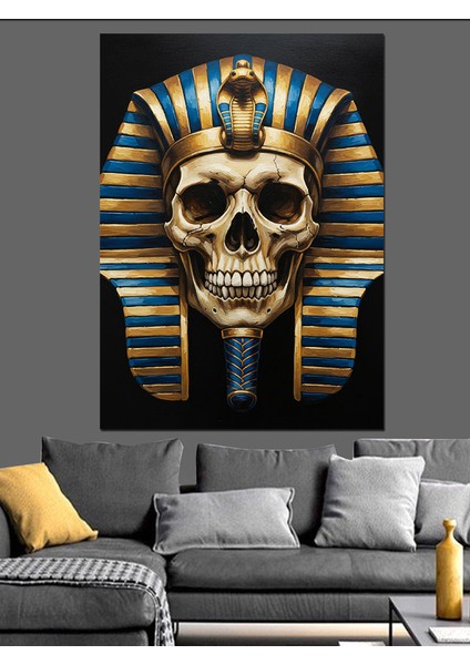 Tutankamon Maskesi Mısır Tarihi Dekoratif Kanvas - Mdf Ahşap Tablo indirimleri