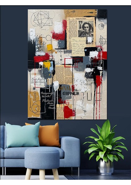 Soyut Sanat Tuval Boyama Dekoratif Kanvas - Mdf Ahşap Tablo modelleri