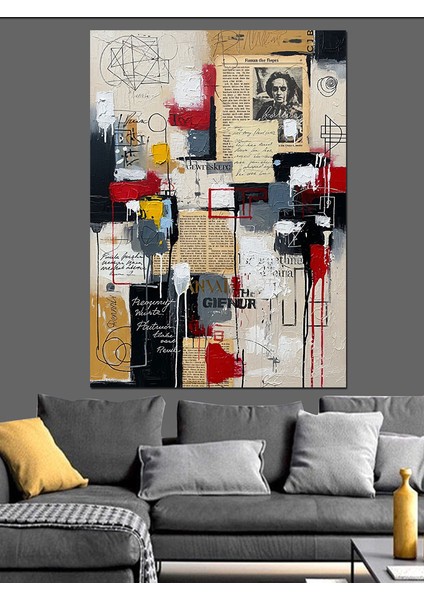 Soyut Sanat Tuval Boyama Dekoratif Kanvas - Mdf Ahşap Tablo indirimleri