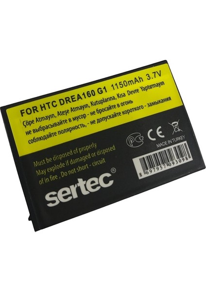 HTC G1 Dream / DREA160 Uyumlu Batarya fiyatları