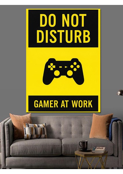 Oyun Kumandası Dikkat Dağıtma Dekoratif Kanvas - Mdf Ahşap Tablo