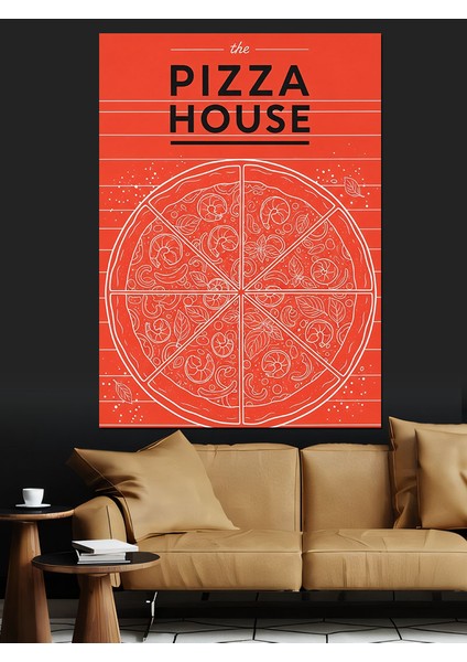 Pizza Ev Tarzı Italyan Dekoratif Kanvas - Mdf Ahşap Tablo fiyatları