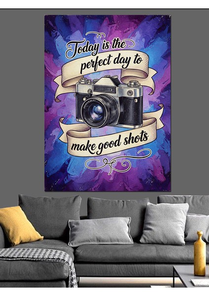 Eski Kamera Filmli Sözler Dekoratif Kanvas - Mdf Ahşap Tablo fiyatları