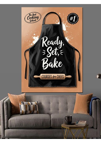 Hazır Pişir Ekmek Önlüğü Dekoratif Kanvas - Mdf Ahşap Tablo