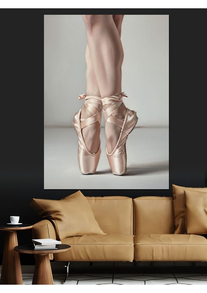 Bale Ayakkabısı Dansçı Ayak Dekoratif Kanvas - Mdf Ahşap Tablo fiyatları