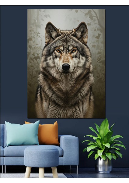 Kurt Portresi Yüksek Çözünürlük Dekoratif Kanvas - Mdf Ahşap Tablo modelleri