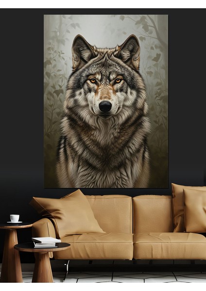 Kurt Portresi Yüksek Çözünürlük Dekoratif Kanvas - Mdf Ahşap Tablo fırsatları