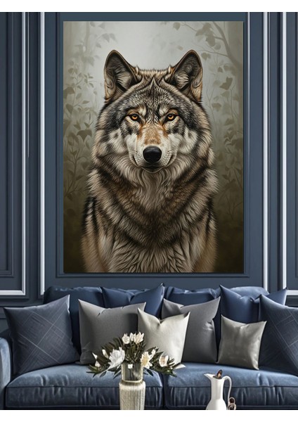 Kurt Portresi Yüksek Çözünürlük Dekoratif Kanvas - Mdf Ahşap Tablo indirimleri
