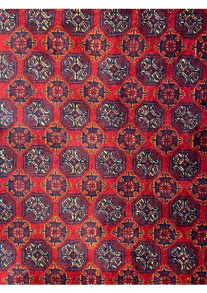 El Dokuma Afgan Halı Ince Dokuma Bordo Renk 3 Metre Kare fırsatları