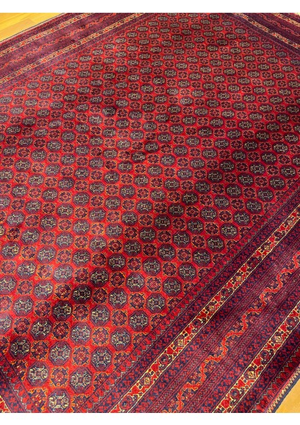El Dokuma Afgan Halı Ince Dokuma Bordo Renk 3 Metre Kare indirimleri