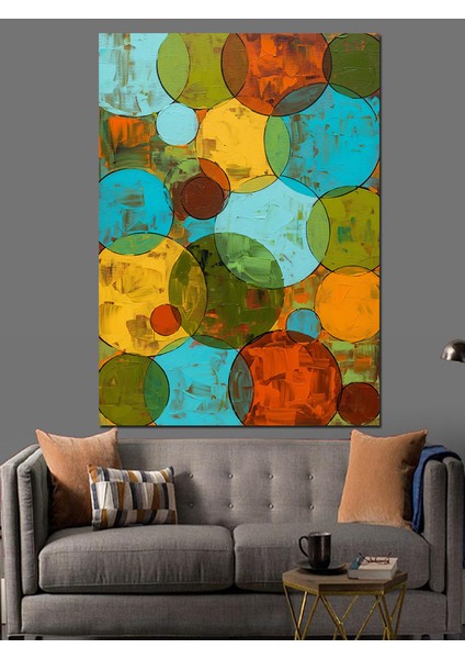 Soyut Geometrik Petek Desen Dekoratif Kanvas - Mdf Ahşap Tablo modelleri