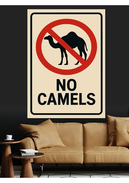 "deve Yok" Uyarı Posteri Dekoratif Kanvas - Mdf Ahşap Tablo indirimleri