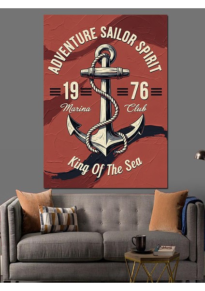 Yelkenli Gemi Deniz Macerası Dekoratif Kanvas - Mdf Ahşap Tablo