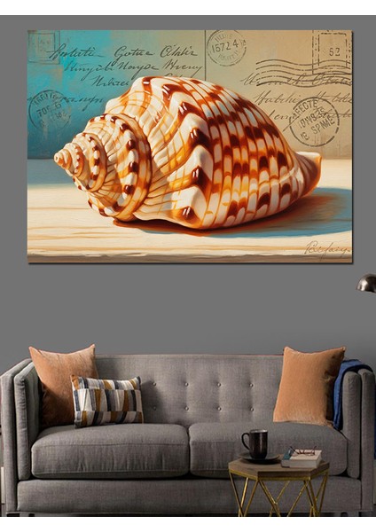 Deniz Kabuğu Deniz Ürünü Dekoratif Kanvas - Mdf Ahşap Tablo modelleri