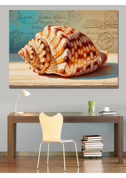 Deniz Kabuğu Deniz Ürünü Dekoratif Kanvas - Mdf Ahşap Tablo fırsatları