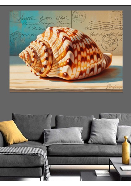 Deniz Kabuğu Deniz Ürünü Dekoratif Kanvas - Mdf Ahşap Tablo indirimleri