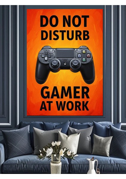 Oyun Kumandası Dikkat Dağıtma Dekoratif Kanvas - Mdf Ahşap Tablo