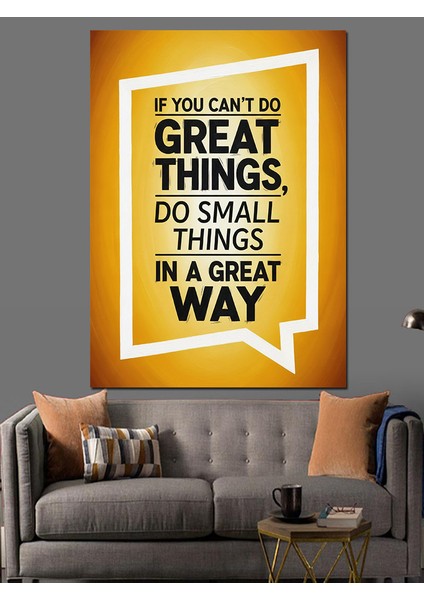 Büyük Şeyler Başlangıç Poster Dekoratif Kanvas - Mdf Ahşap Tablo modelleri