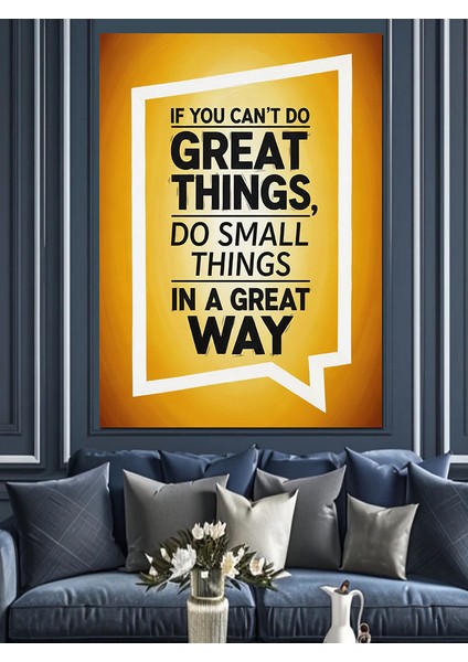 Büyük Şeyler Başlangıç Poster Dekoratif Kanvas - Mdf Ahşap Tablo indirimleri