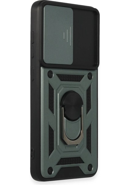 Samsung Galaxy S21 Fe Kılıf Pars Lens Yüzüklü Silikon - Yeşil modelleri