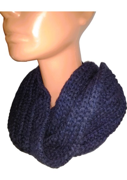 Kadın Örgü Boyunluk Lacivert indirimleri