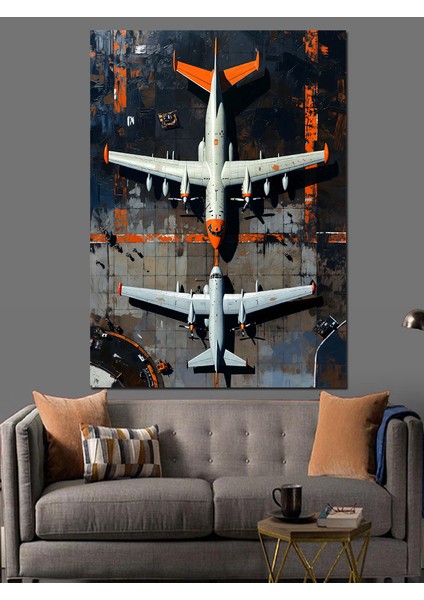Ikinci Dünya Savaşı Uçakları Dekoratif Kanvas - Mdf Ahşap Tablo fiyatları