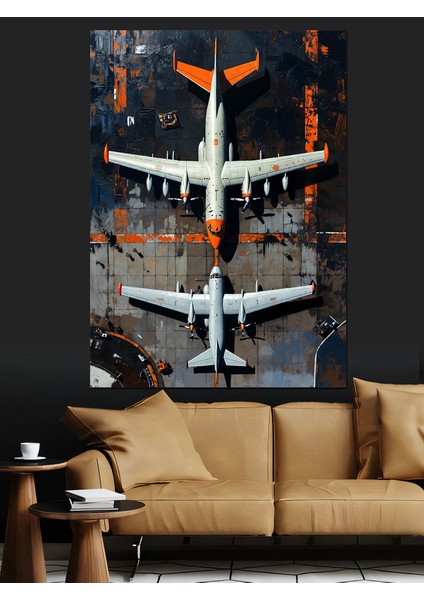 Ikinci Dünya Savaşı Uçakları Dekoratif Kanvas - Mdf Ahşap Tablo fırsatları