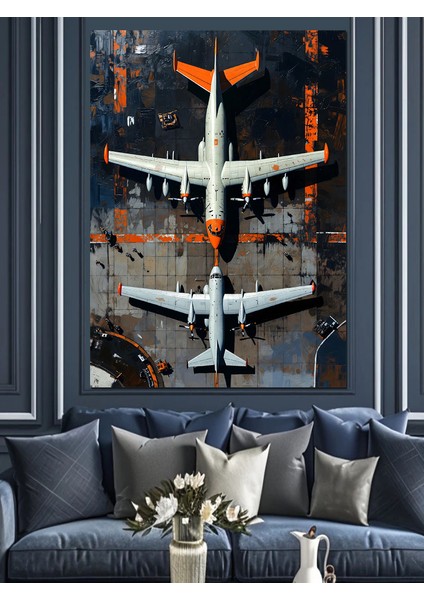 Ikinci Dünya Savaşı Uçakları Dekoratif Kanvas - Mdf Ahşap Tablo indirimleri